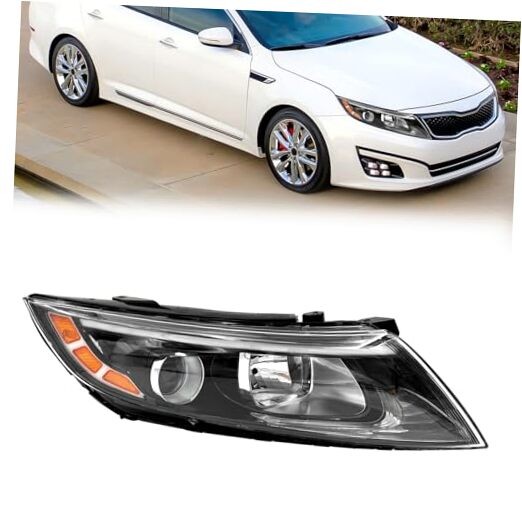 Headlight Assembly Compatible with 2014 2015 Kia Optima Right Passenger Side