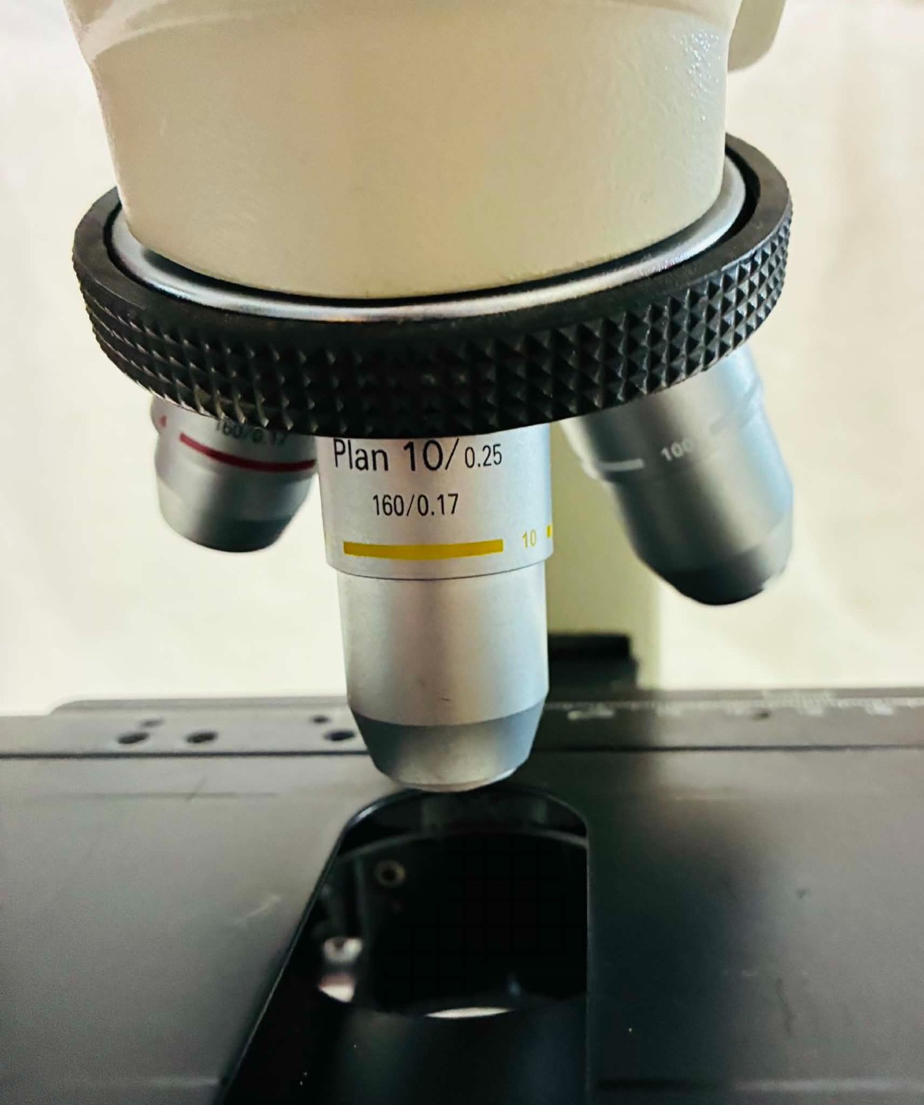 National Optical 163 Trinocular Lab Microscope 4 Objectives Camera Port