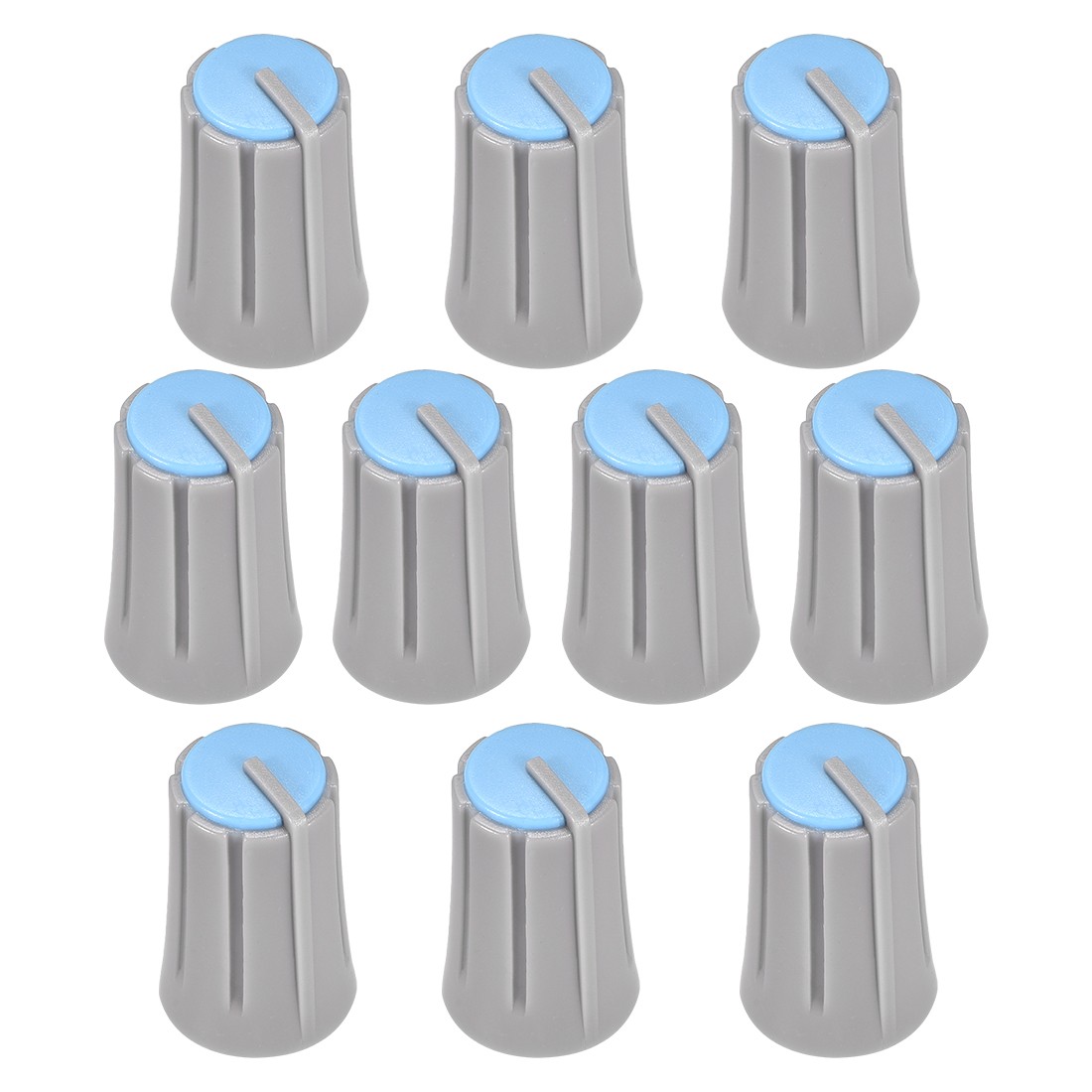 10pcs,D type 6mm Potentiometer Control Knobs For Volume Tone Knobs Grey Blue