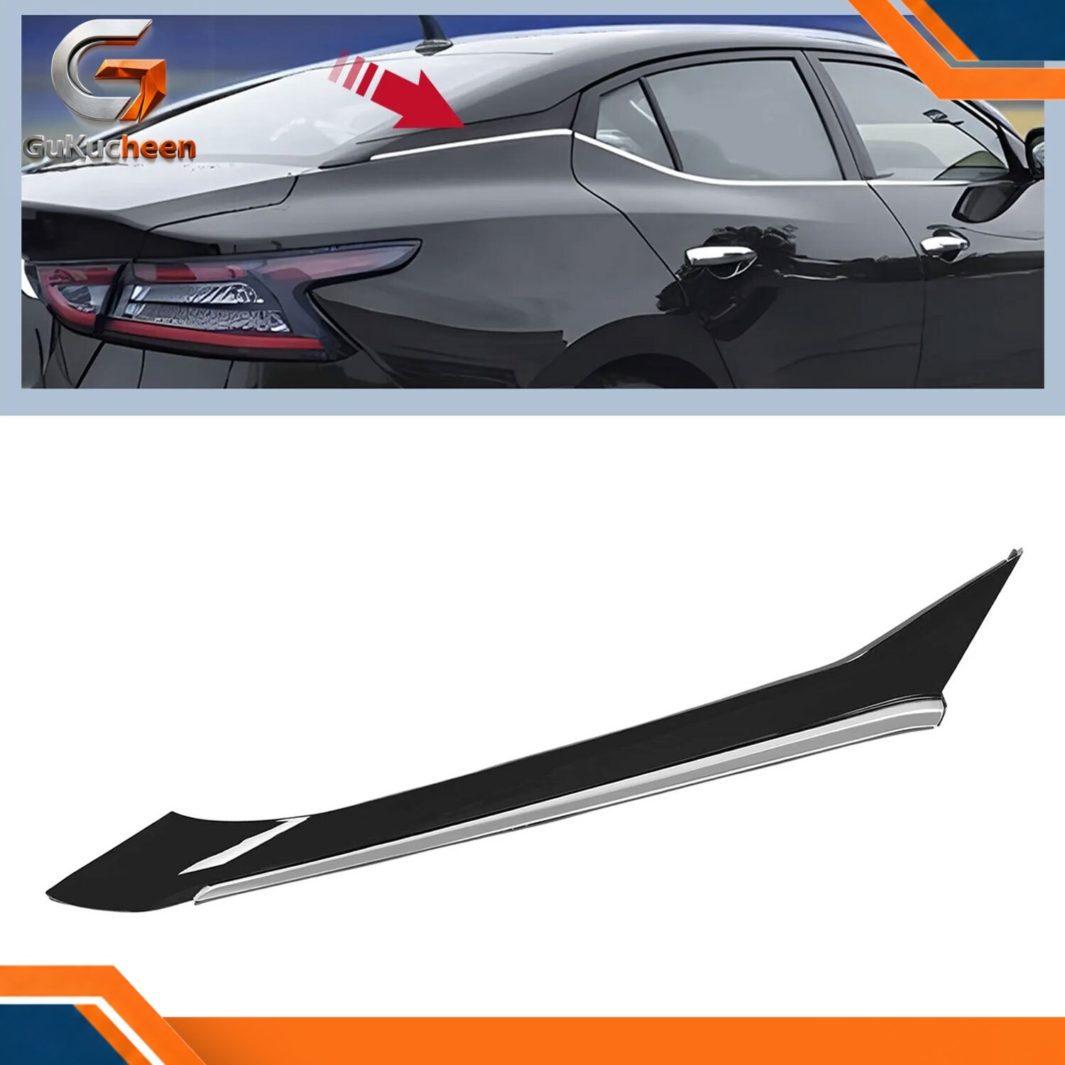 Right RH Side Rear Pillar Molding Trim For NISSAN MAXIMA 2016-2021 2017 2018 19