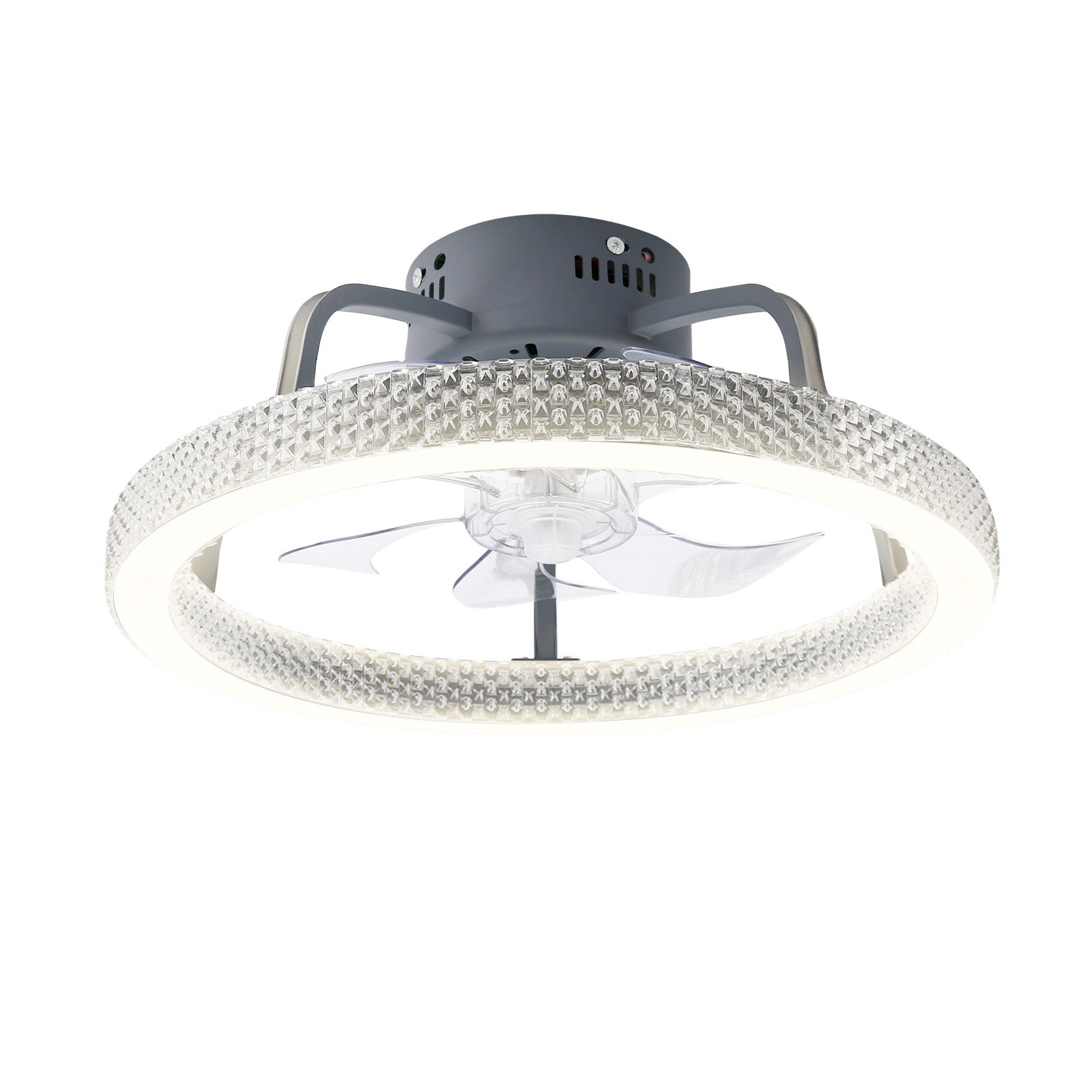 TCFUNDY RGB LED Ceiling Fan with Light App + Remote Control + Bluetooth Speaker