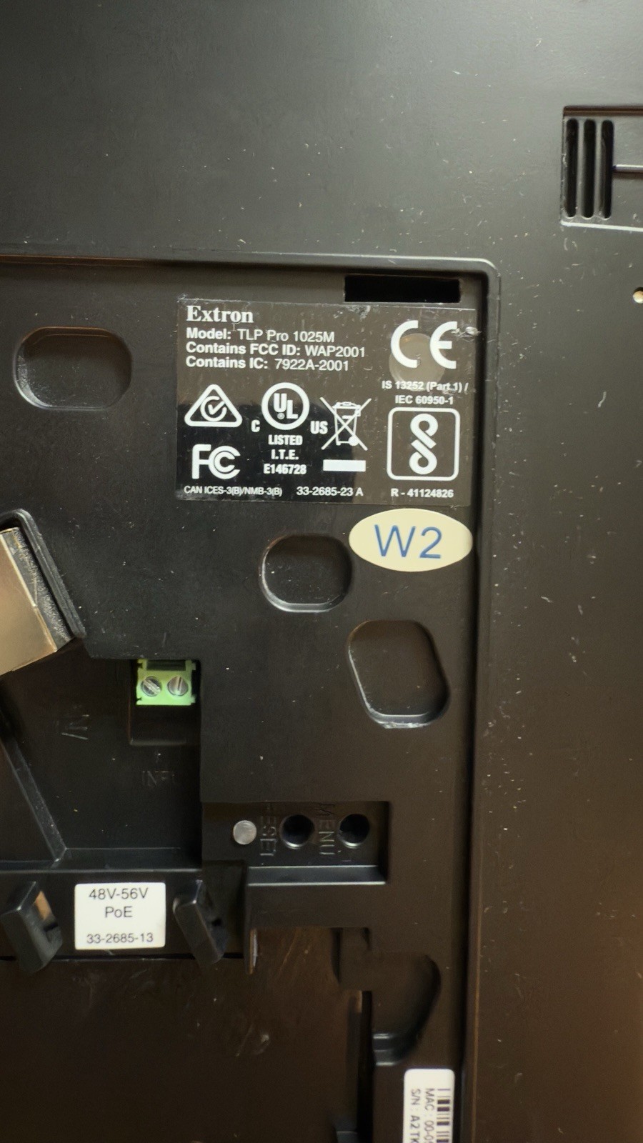 Extron TLP Pro 1025M Black