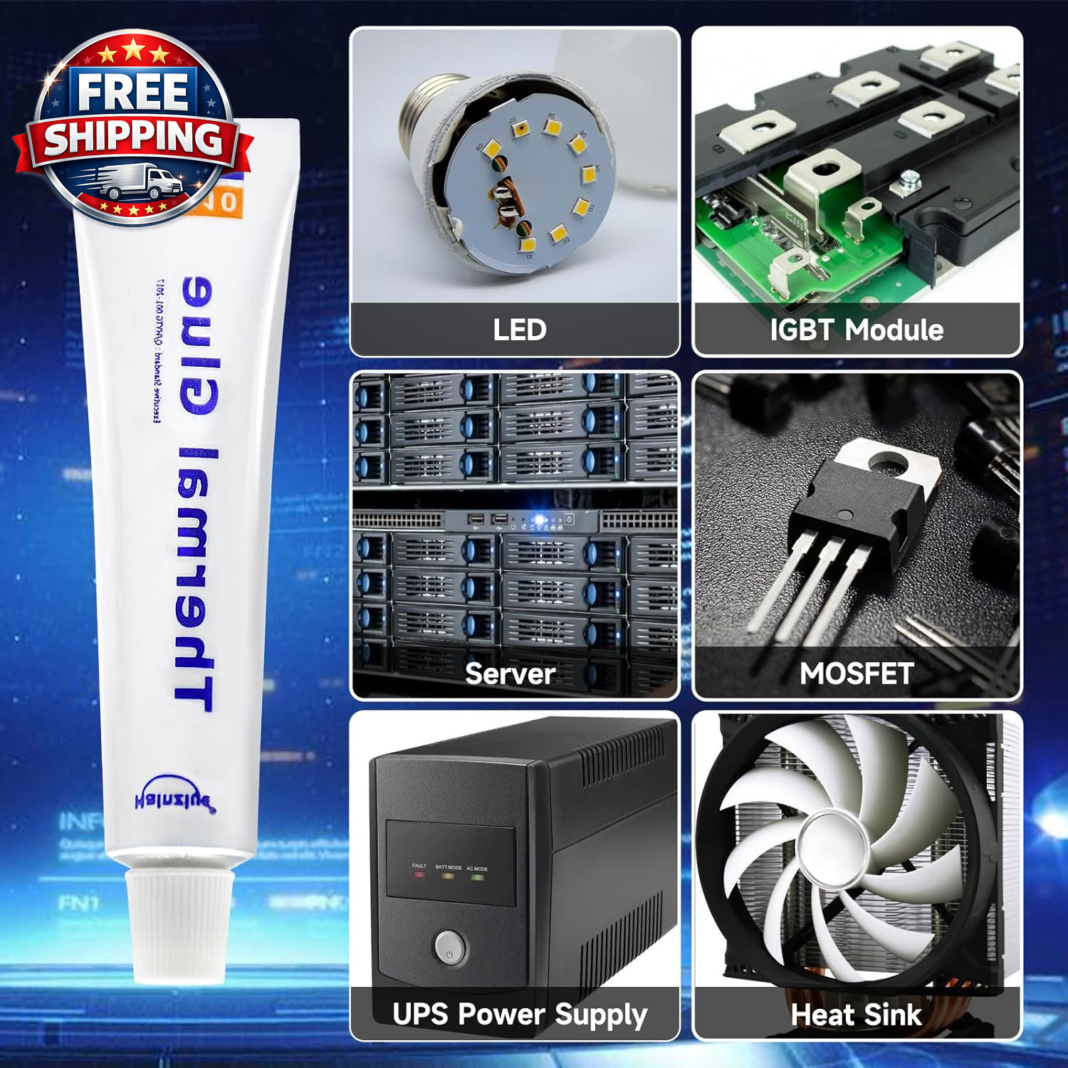 High-Performance 20g Thermal Conductive Glue for GPU & 3D Printer Cooling
