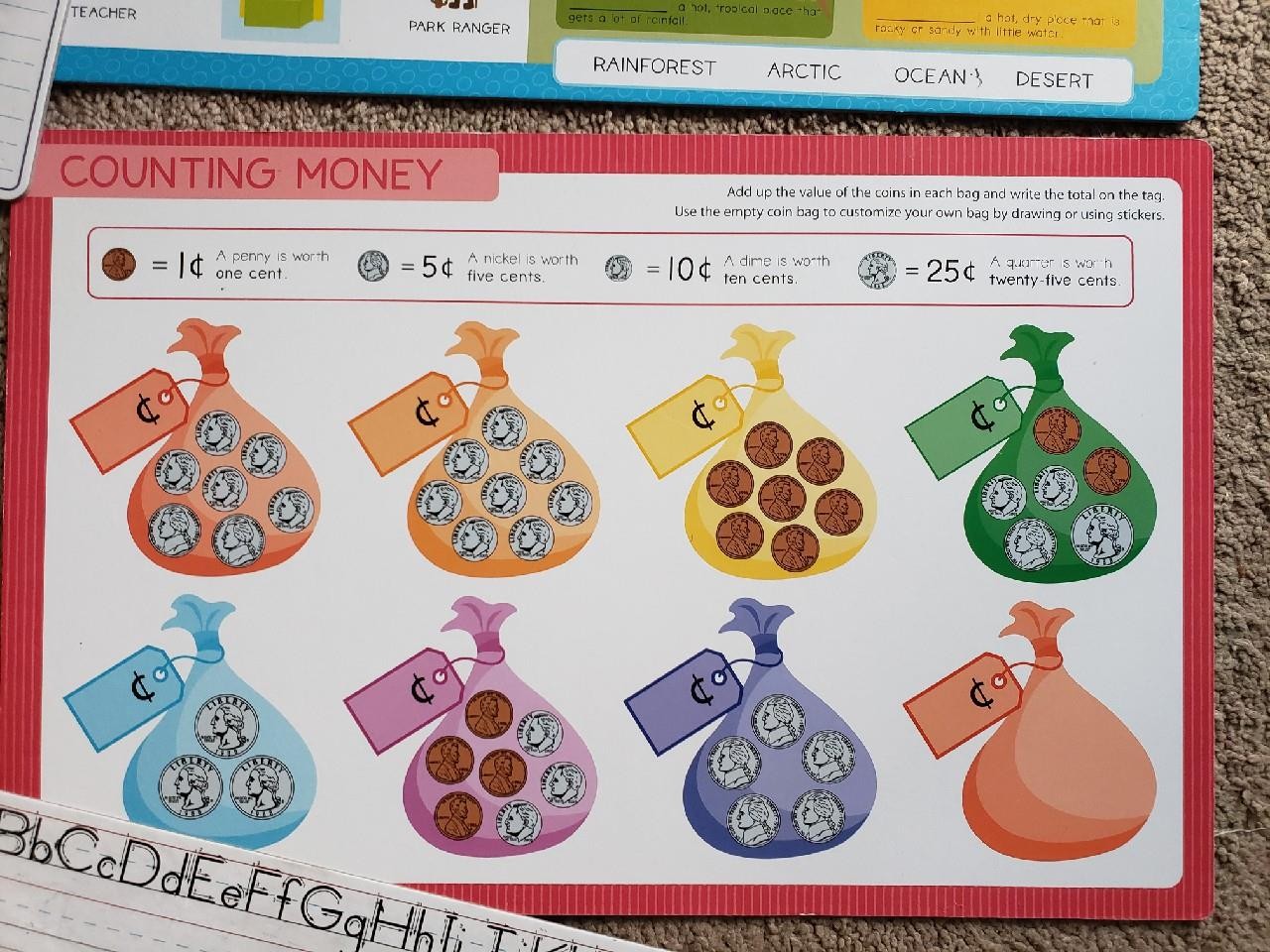 Teaching Classroom Materials Solar System Math Language Time Wipe Off Boards EUC