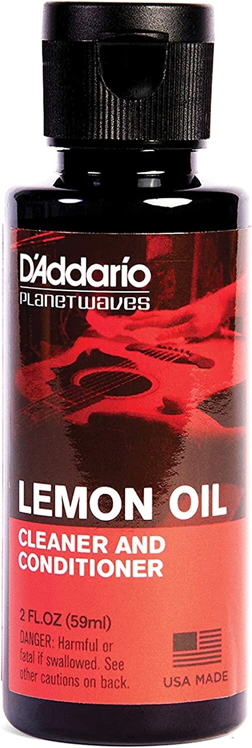 D'Addario Planet Waves PW-LMN Lemon Oil Fretboard Cleaner and Conditioner, 2 oz