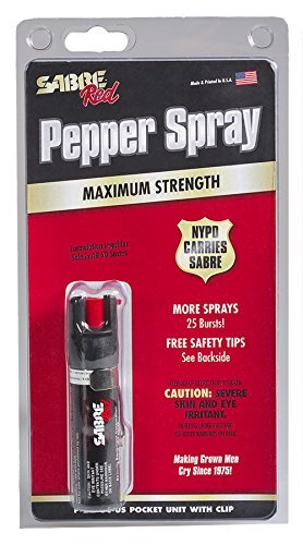 SABRE Pepper Spray with Attachment Clip P-22-OC