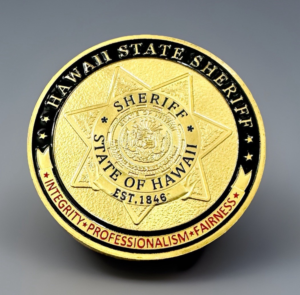 HAWAII STATE SHERIFF Challenge Coin ·IN STOCK· ·FAST SHIPPING· ·NEW·