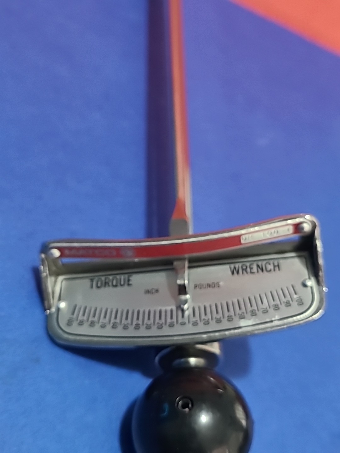 Vintage MAC Tools DR100-1 Beam Torque Wrench 3/8 Drive USA Made Collectors Item