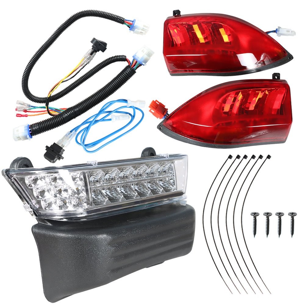 Golf Cart Light Kit LED Headlight Tail Light Kit 2004-08 For Club Car Precedent