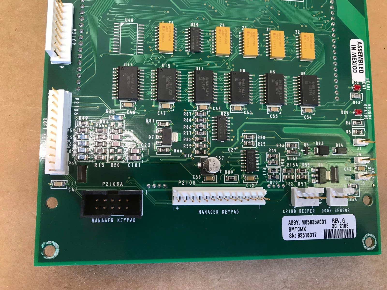 #S3C Gilbarco M05835A001 Pump Door Node 4 Display
