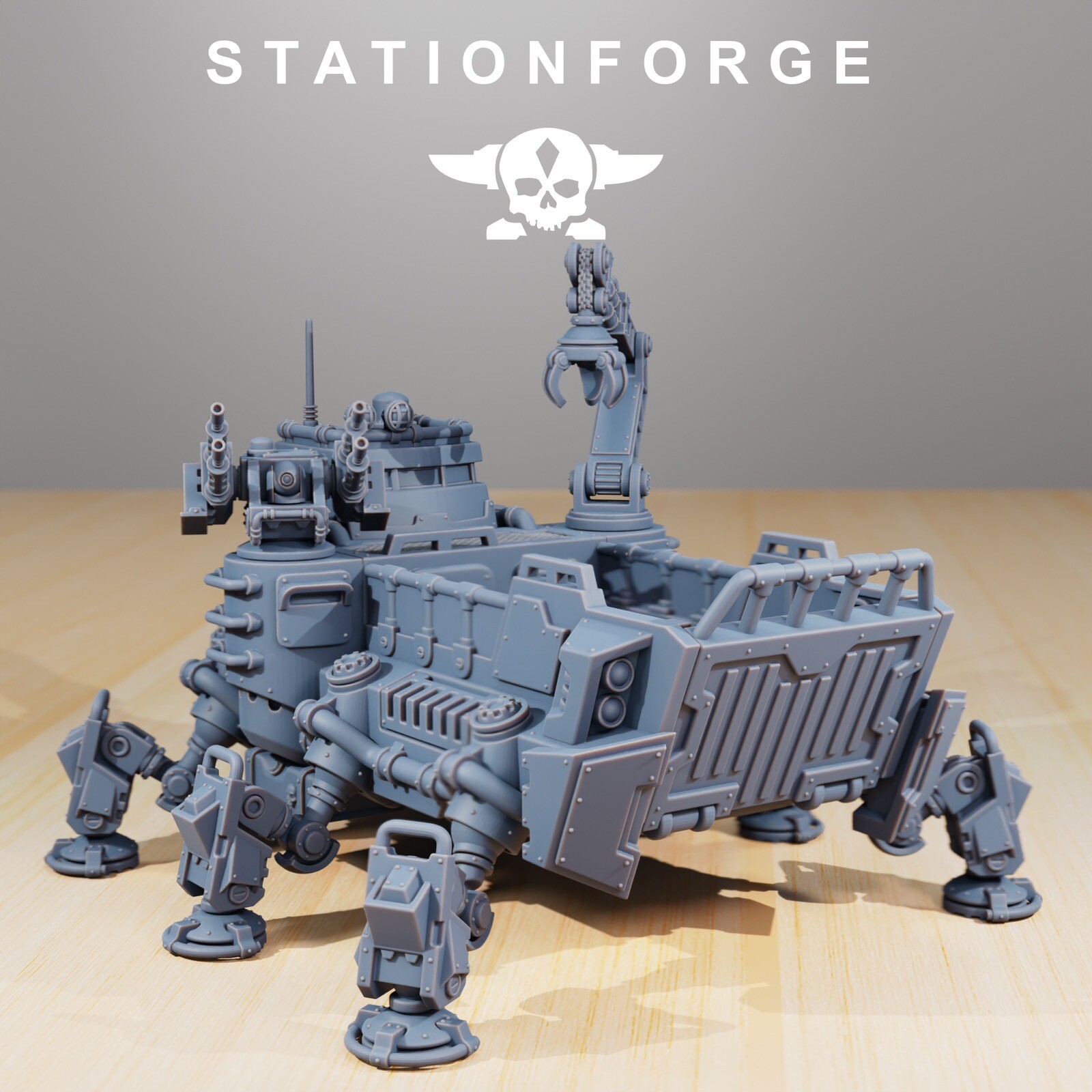 Scavenger Transporter Tank Crawler, Tech Adepts, Mech Division LEGS ONLY