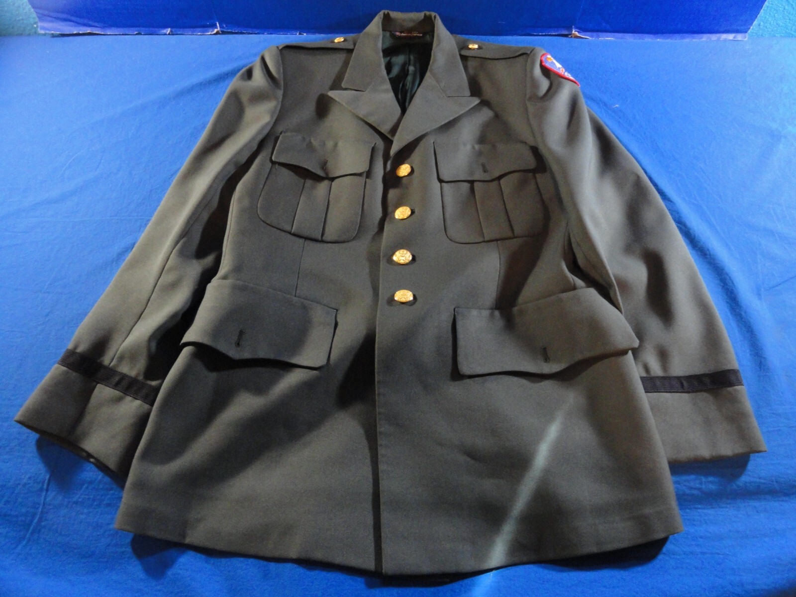 USGI SERGE AG-489 OFFICER DRESS GREEN ARMY DRESS UNIFORM COAT JACKET 41R