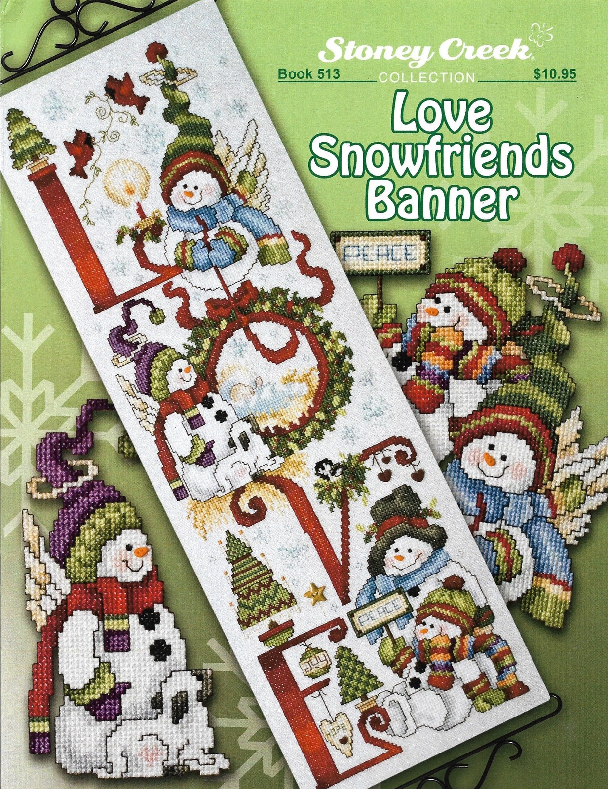 Love Snowfriends Banner BK513 by Stoney Creek cross stitch pattern