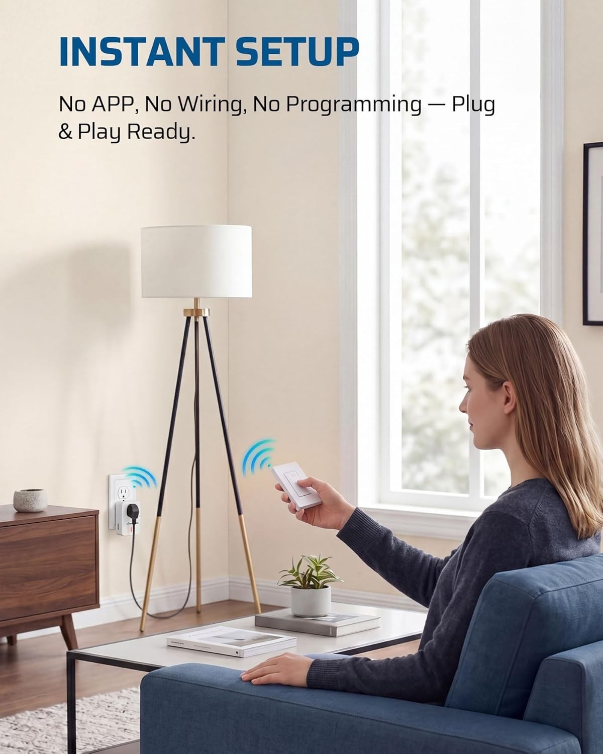 Wireless Remote Control Wall Switch - Effortless Power for Home Appliances