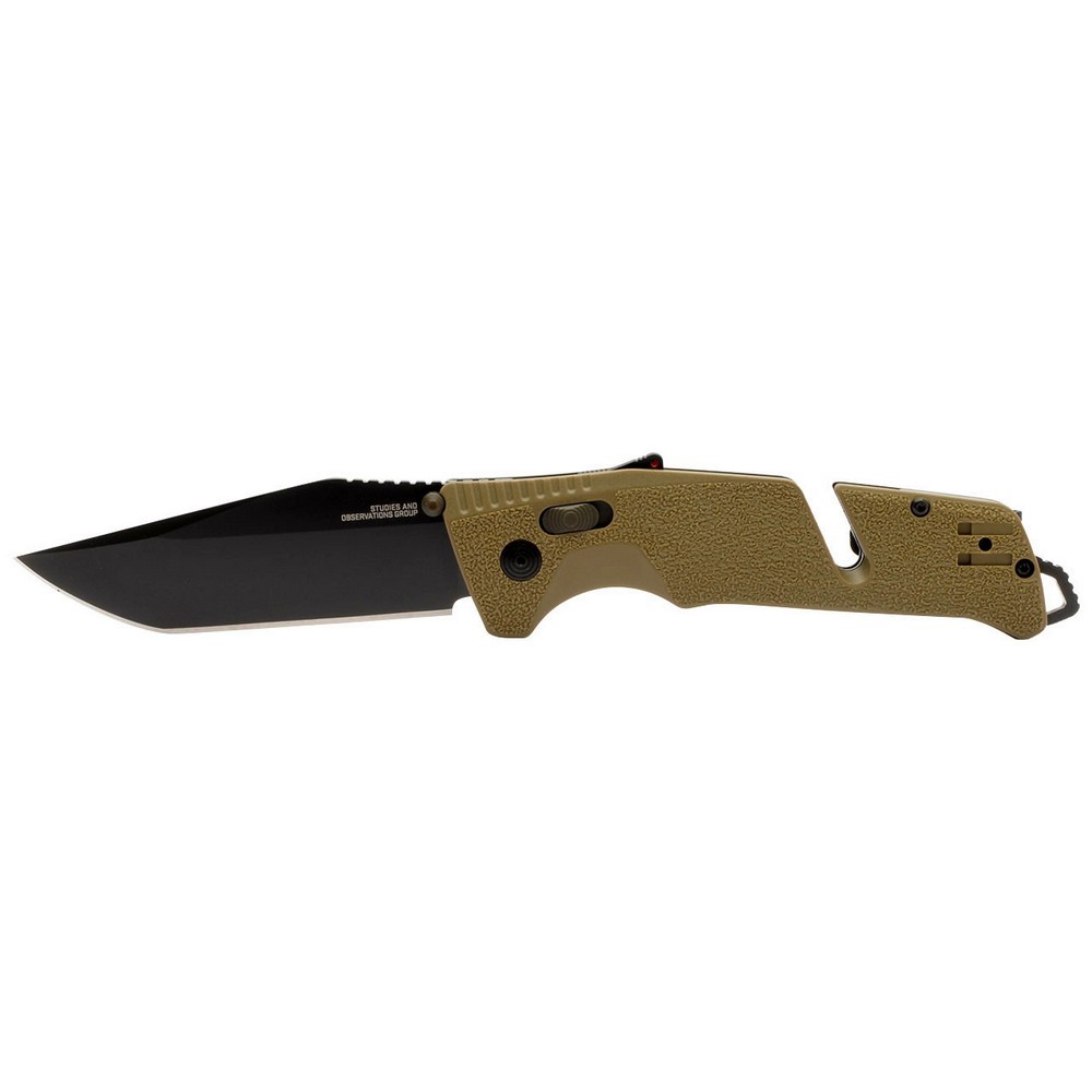 SOG 11-12-12-41 Trident AT Assisted Opening Folding Knife 3.70" Cryo D2 Tanto