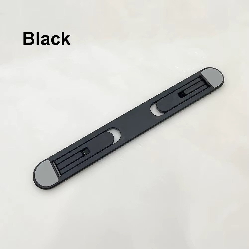 Foldable Aluminum Laptop Stand Portable Notebook Cooling Riser Holder Black