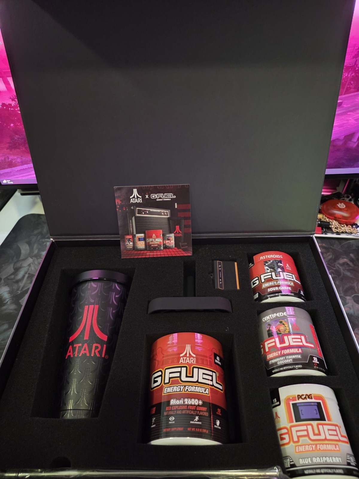 GFUEL Atari 2600 Collector's Brand New 4 Flavors Complete Set