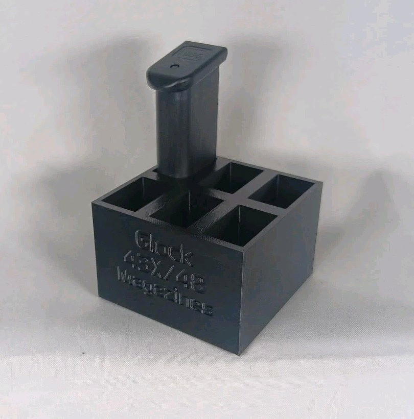 6 Mag Storage Rack For Glock 43X/48 Range Holder Bin