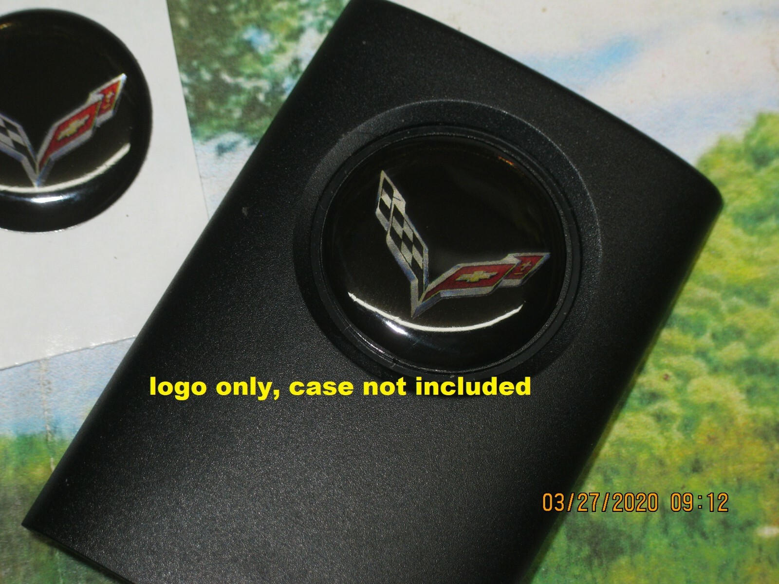New C7 Corvette Logo ONLY for Remote Case Use On 25926479 C6 Also Convex 25mm
