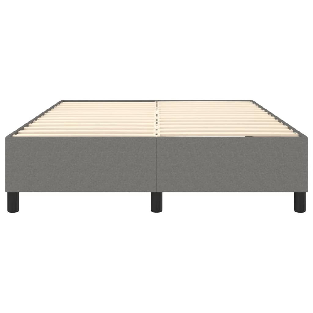 Box Spring Bed Frame Dark Gray Fabric (US/AU Only)