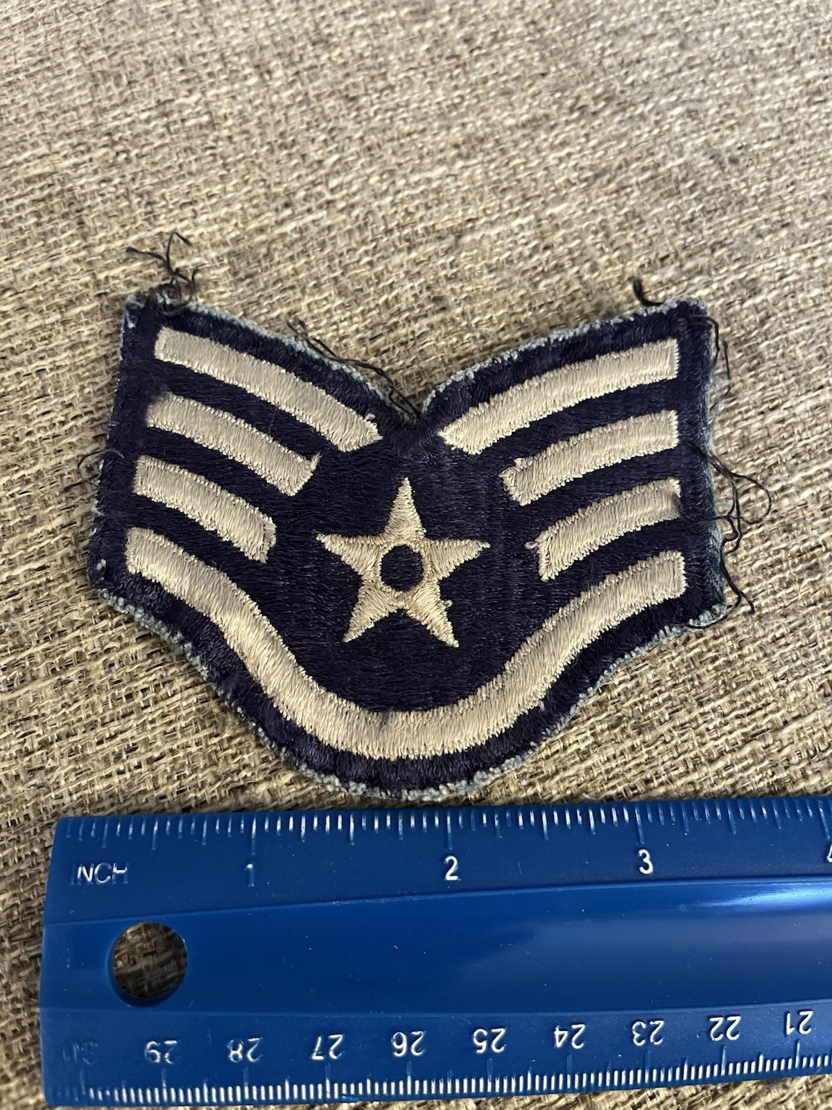 US Air Force Staff Sergeant Enlisted Rank Patch USAF INV16108