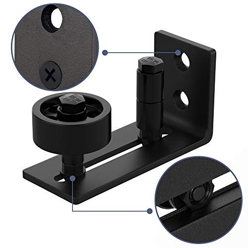 Sliding Barn Door Floor Guide Wall Mounted Hardware for Flush Bottom 1