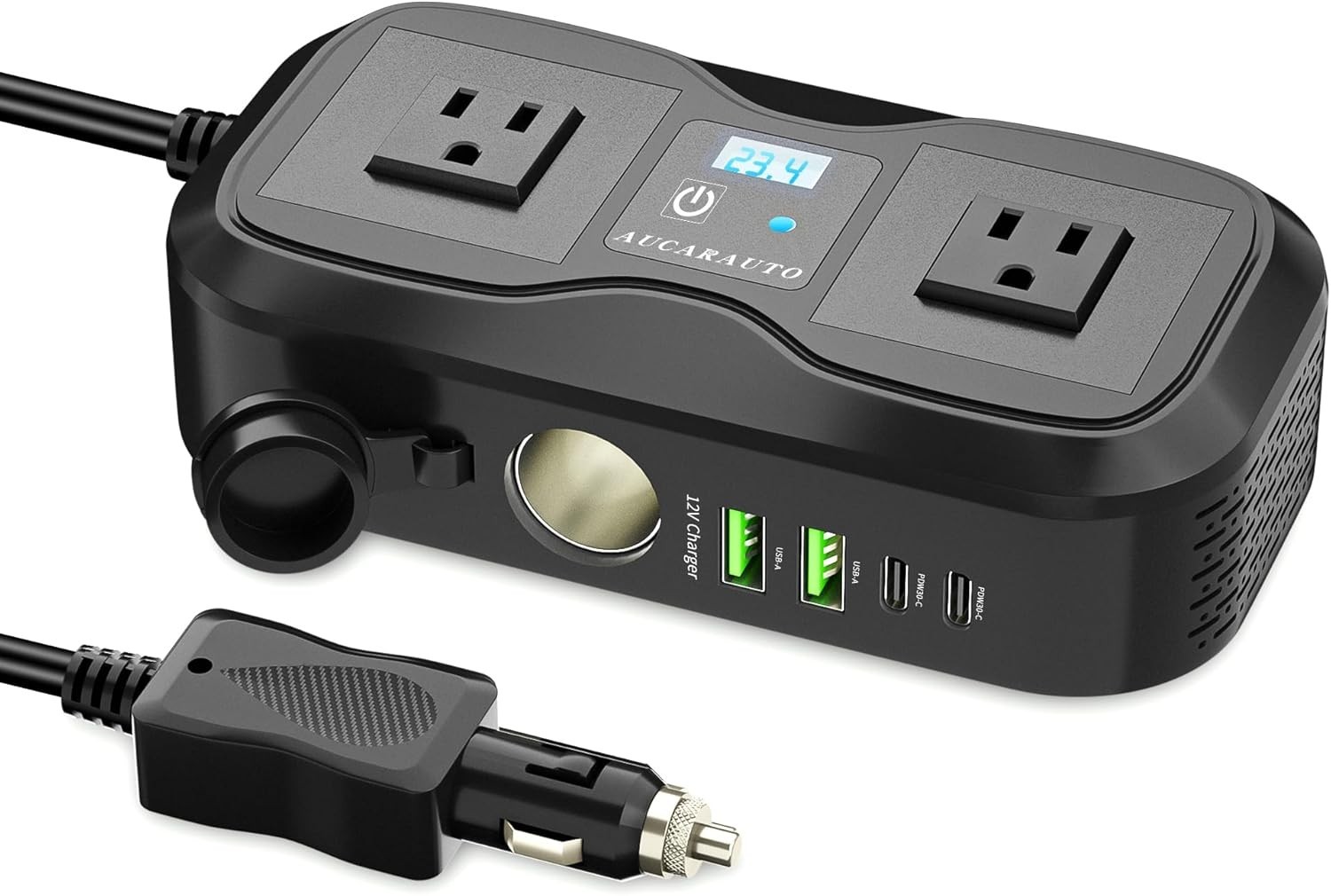 200W Car Power Inverter with 7 Charging Ports