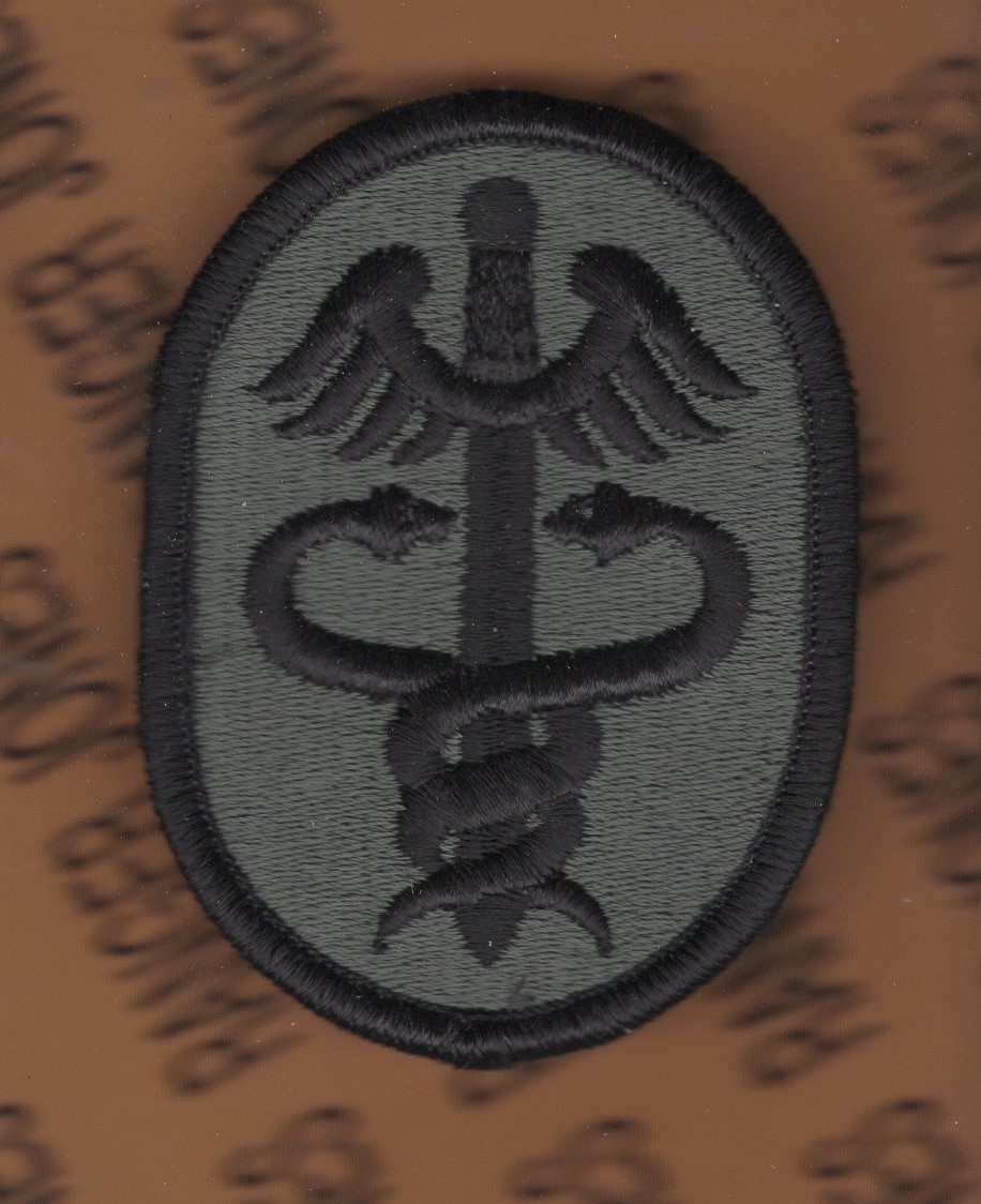 US Army Health Services Command Medical ACU w/ Hook ~3" uniform patch m/e