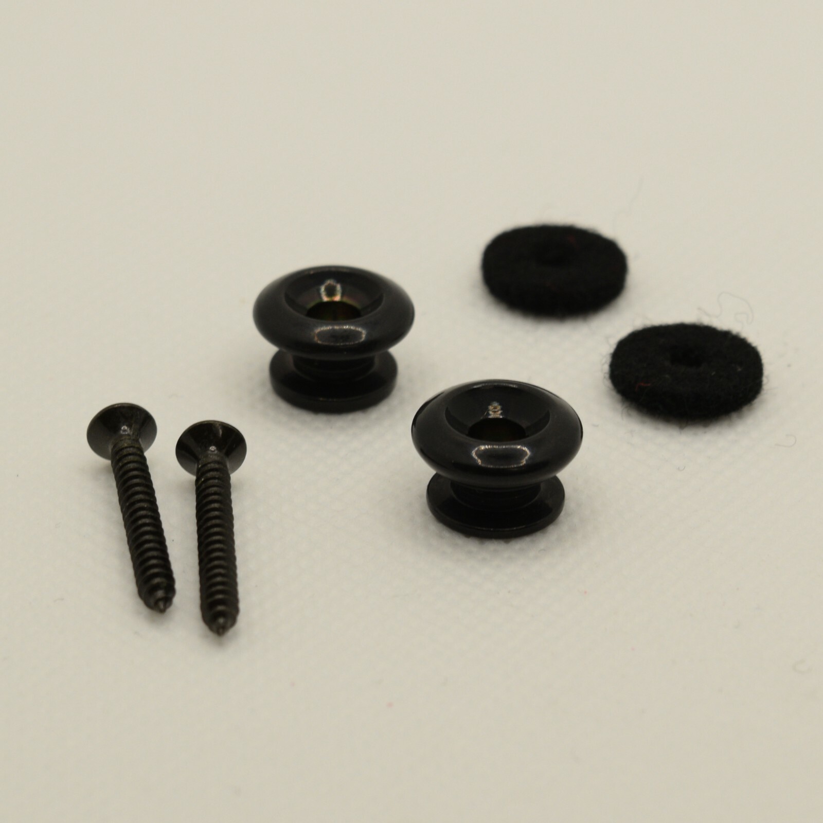 TG&T Black Beveled Strap Button Set of 2
