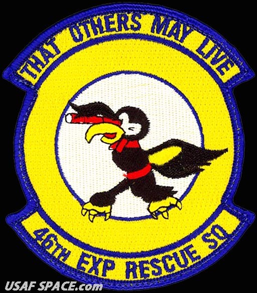 USAF 46TH EXPEDITIONARY RESCUE SQ -HH-60G- SAR PJ COMBAT RESCUE - ORIGINAL PATCH