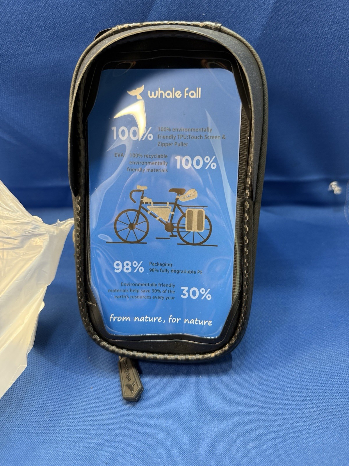 White Fall Hard Casing Bike Phone Case Bag