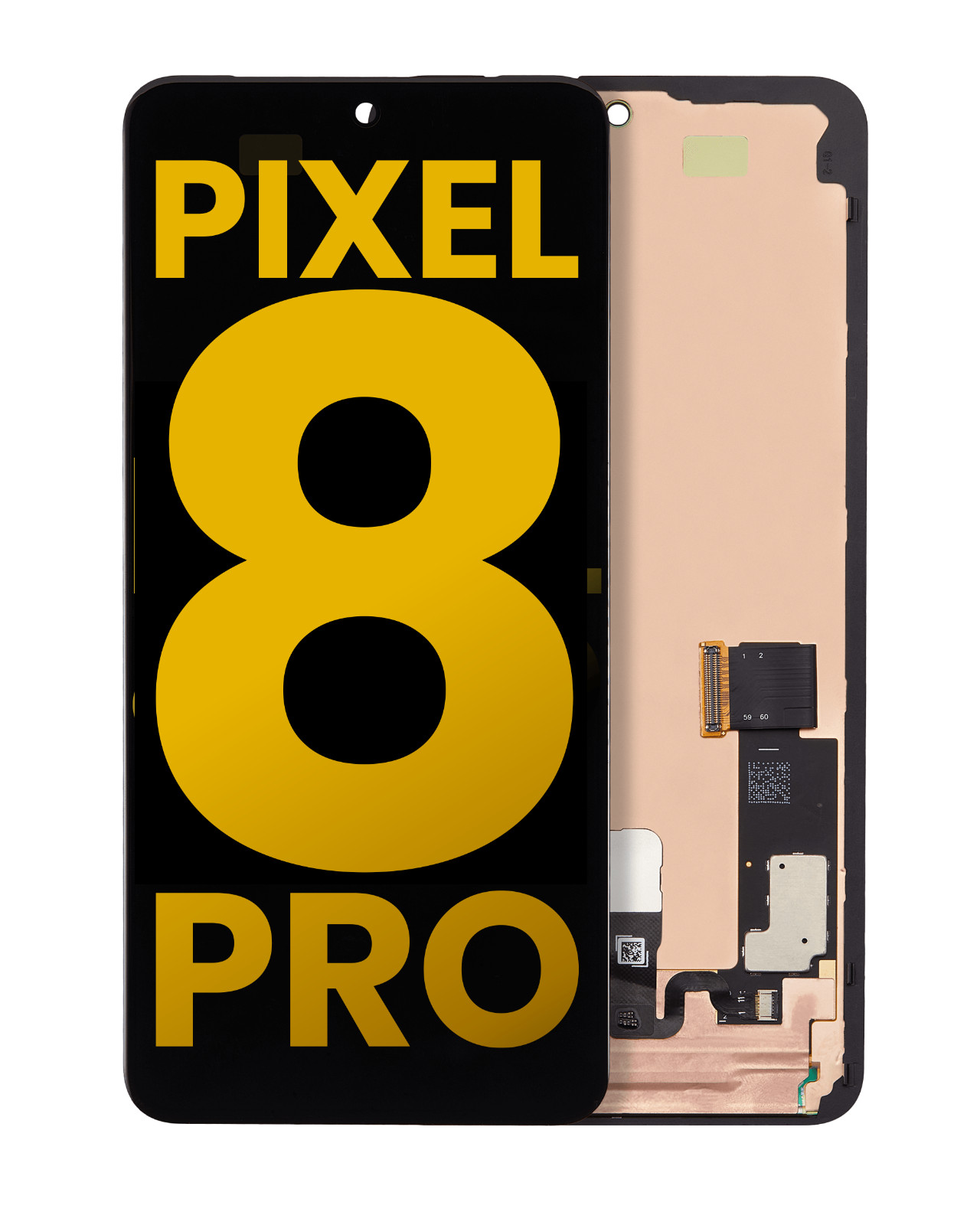Original For Google Pixel 8 Pro OLED Display Screen Frame + (Fingerprint sensor)