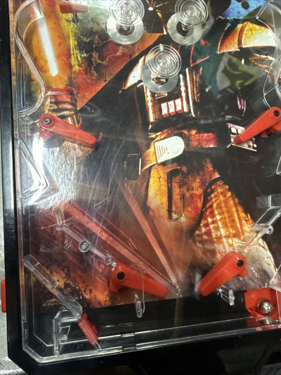 2004 Star Wars DARTH VADER Pinball Machine Electronic Talking Tabletob FUNRISE
