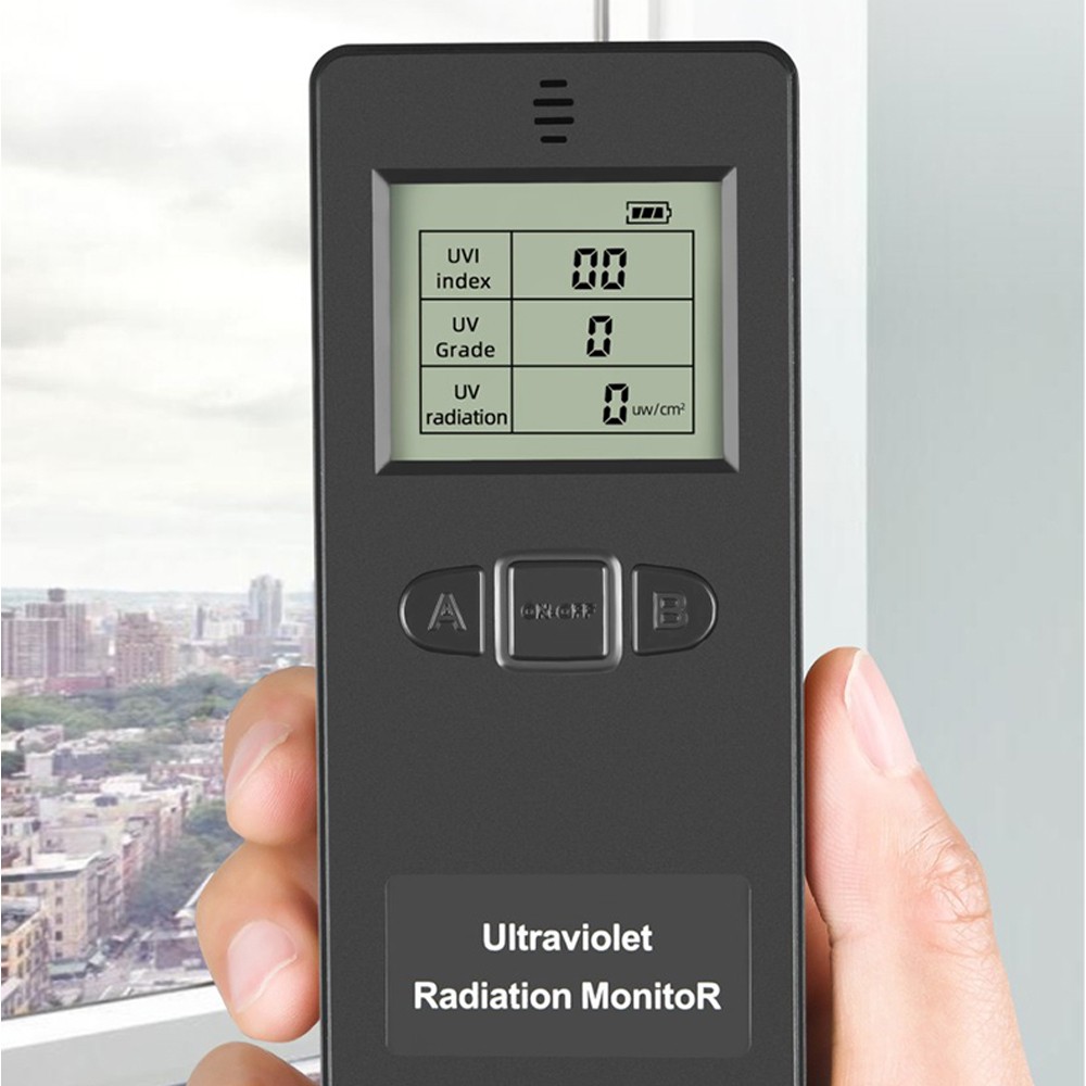 Portable Digital Ultraviolet Radiation Detector Compact Tester For Outdoors Use