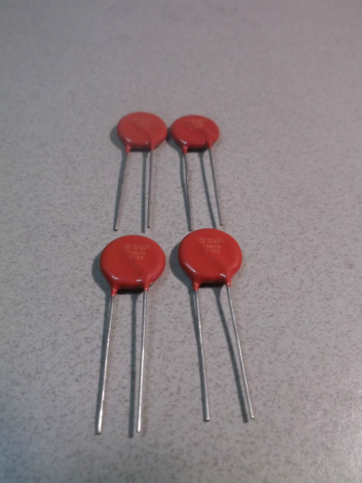 NOS LOT OF 4 140L10 9729 2 LEG RESISTORS FREE SHIPPING