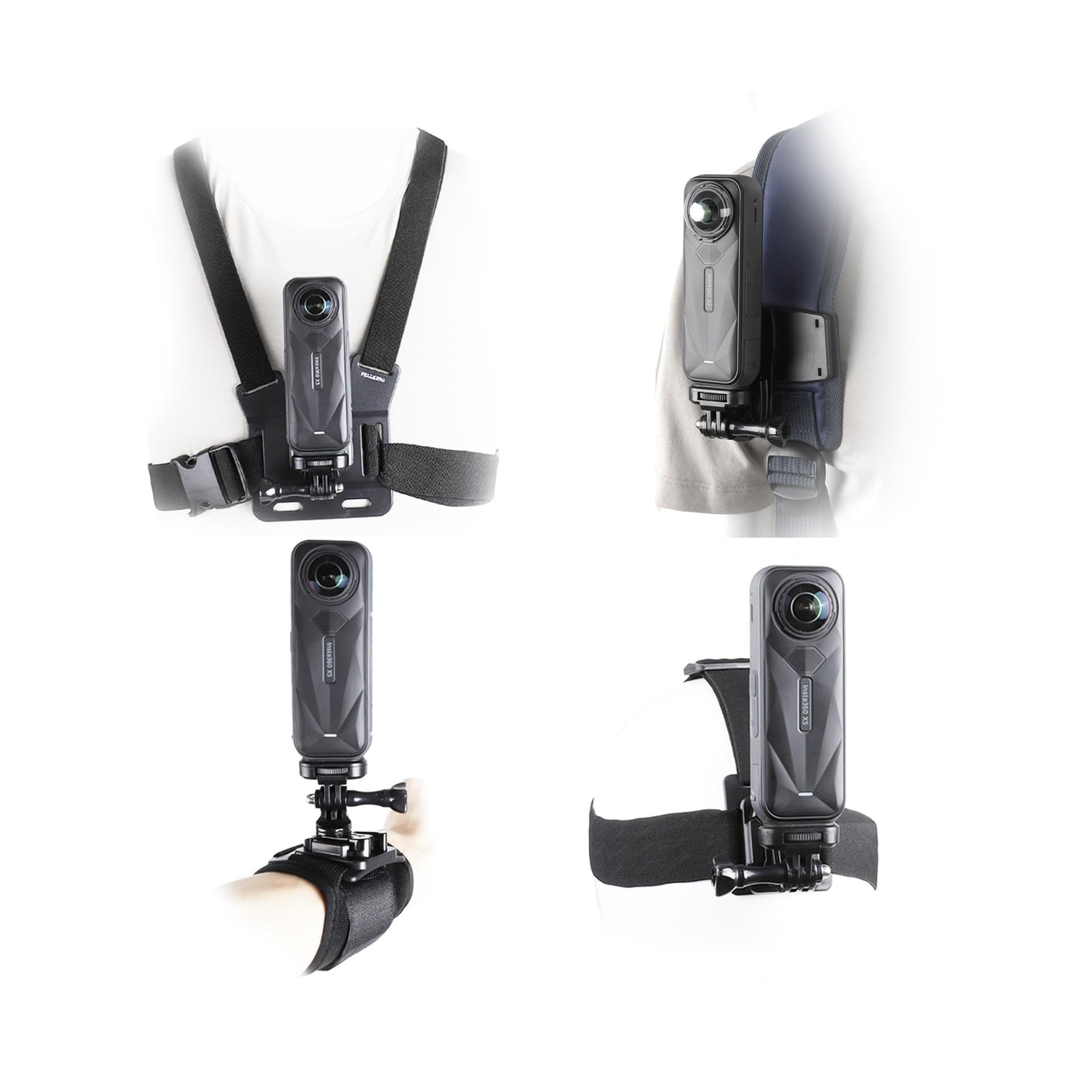Accessories Kit for Insta 360 X5 X4 X3 X2, Chest Mount Head Str... Fast USA SHIP