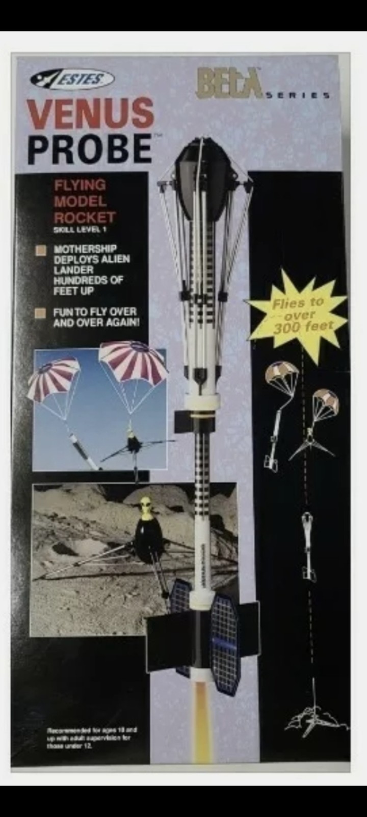 Estes Venus Probe Flying Model Rocket Kit #2120 Alien Model Rocket Lander Sealed