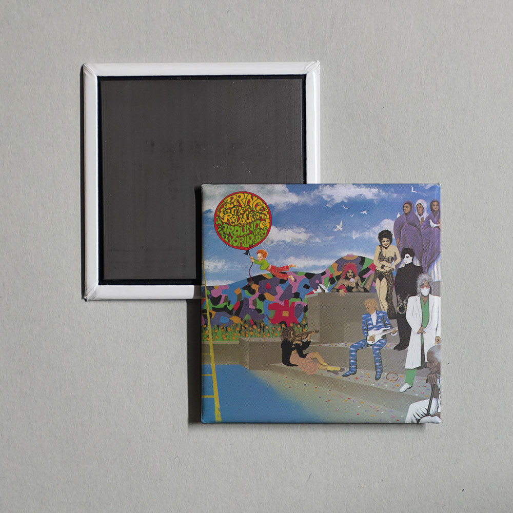 Prince - Around The World In A Day Album Cover Locker Fridge Magnet
