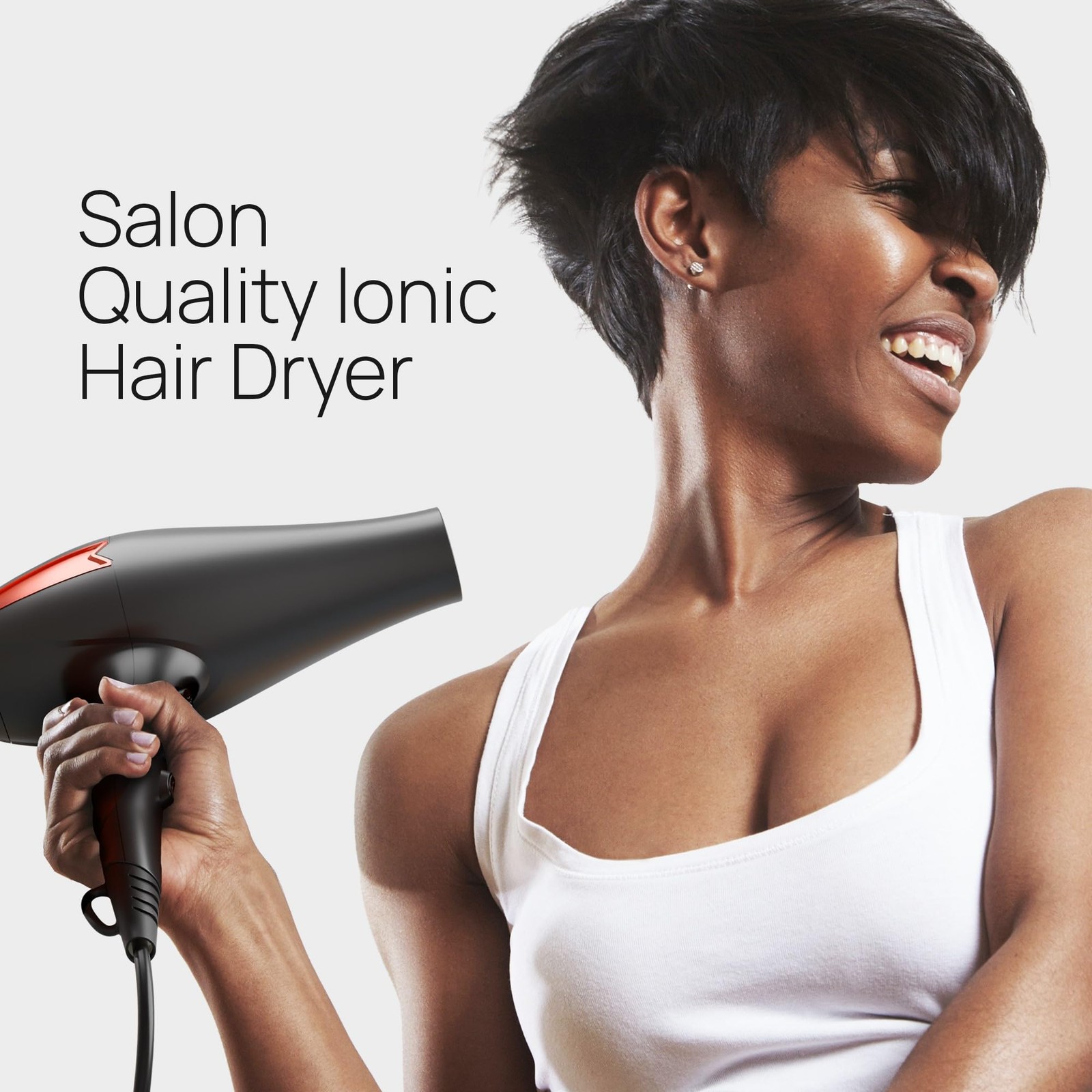 TREZORO Professional 2000W Ionic Hair Dryer with Diffuser for Salon & Home