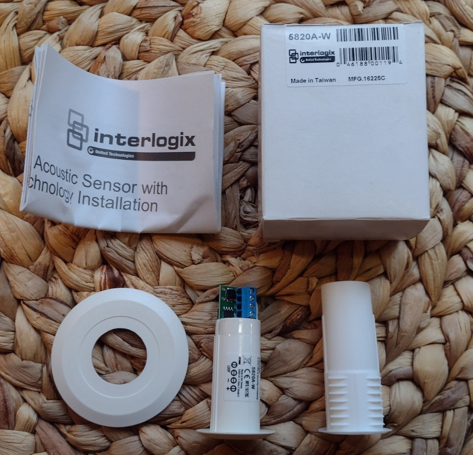 Interlogix 5820A-W Acoustic Glassbreak Sensor  New