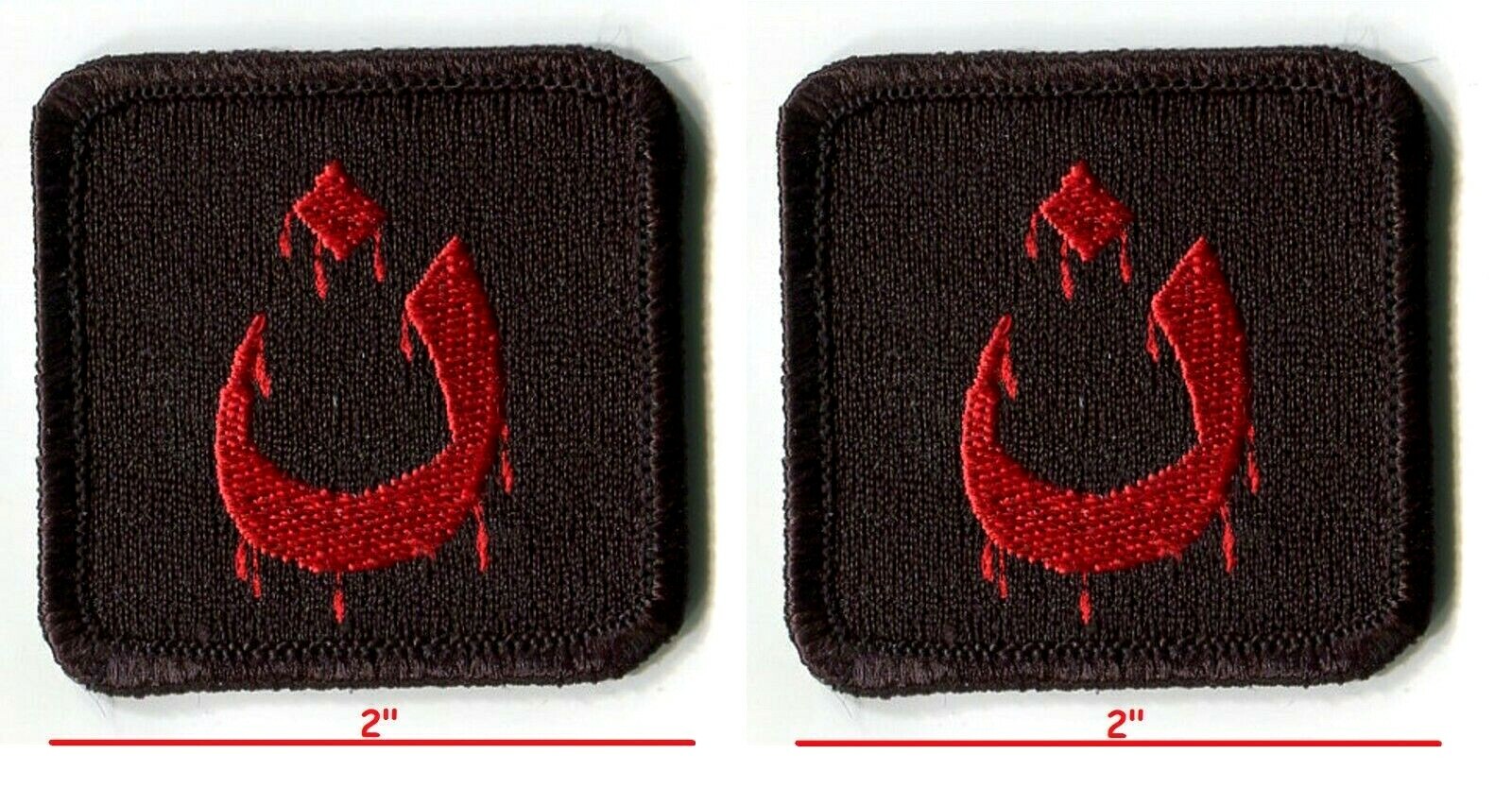 Mosul Anti-Isis Foreign Fighters velkrō 2" 2-Tab: ن Nasrani-Nasrani-Christian