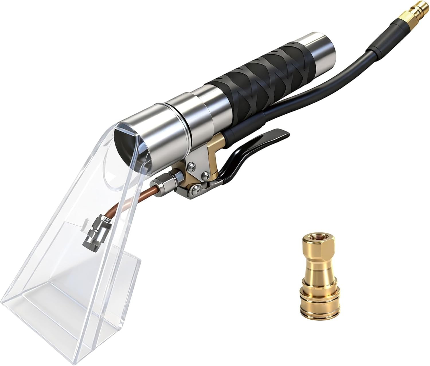 Upholstery Extractor Tool with Clear Head, Carpet Extractor Wand for Auto Detail