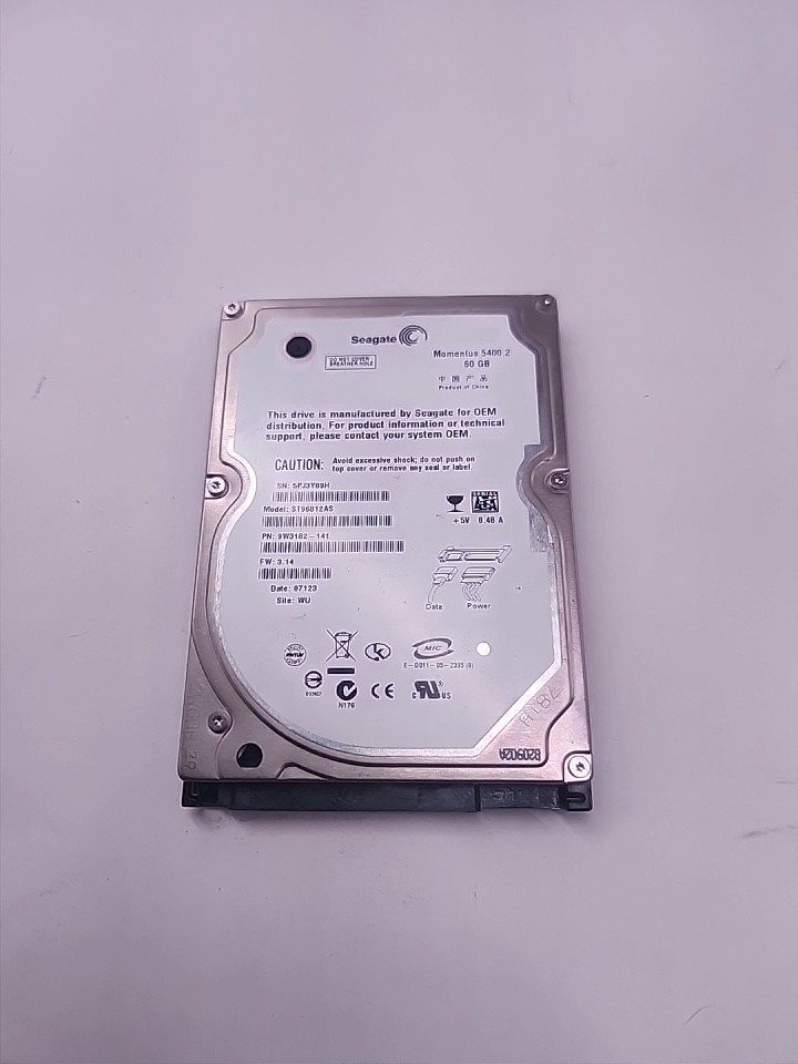 60GB Hard Drive 2.5 Seagate ST96812AS 5400RPM SATA HDD Laptop PS3 Playstation 3