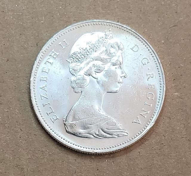 $1 Voyager Canoe 1966 Canada Ag
