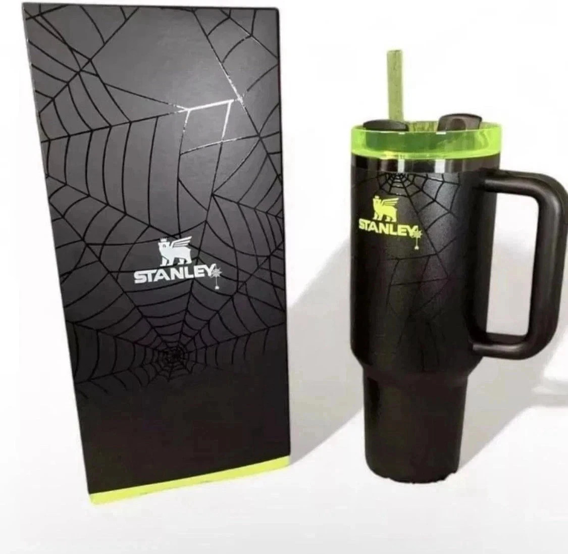 Stanley HALLOWEEN WEB GLOW H2.0 40oz Tumbler Limited Edition IN HAND! New