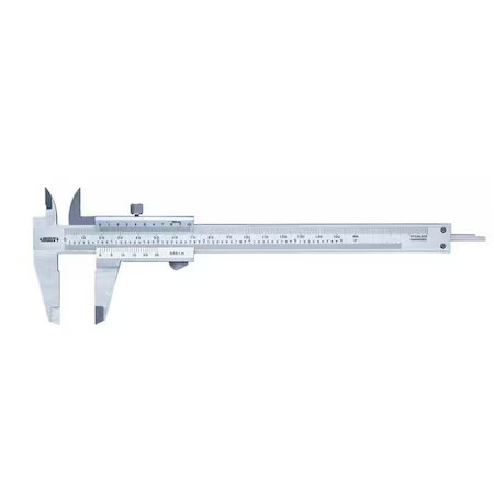 Insize 1205-1502E Vernier Caliper, 0 To 6" Range, 1.50"Jaw D