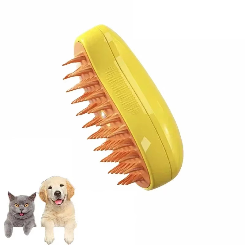 Dog Cat Steamy Brush Steam Brush Electric Sprayer for Massage Pet Grooming Tool