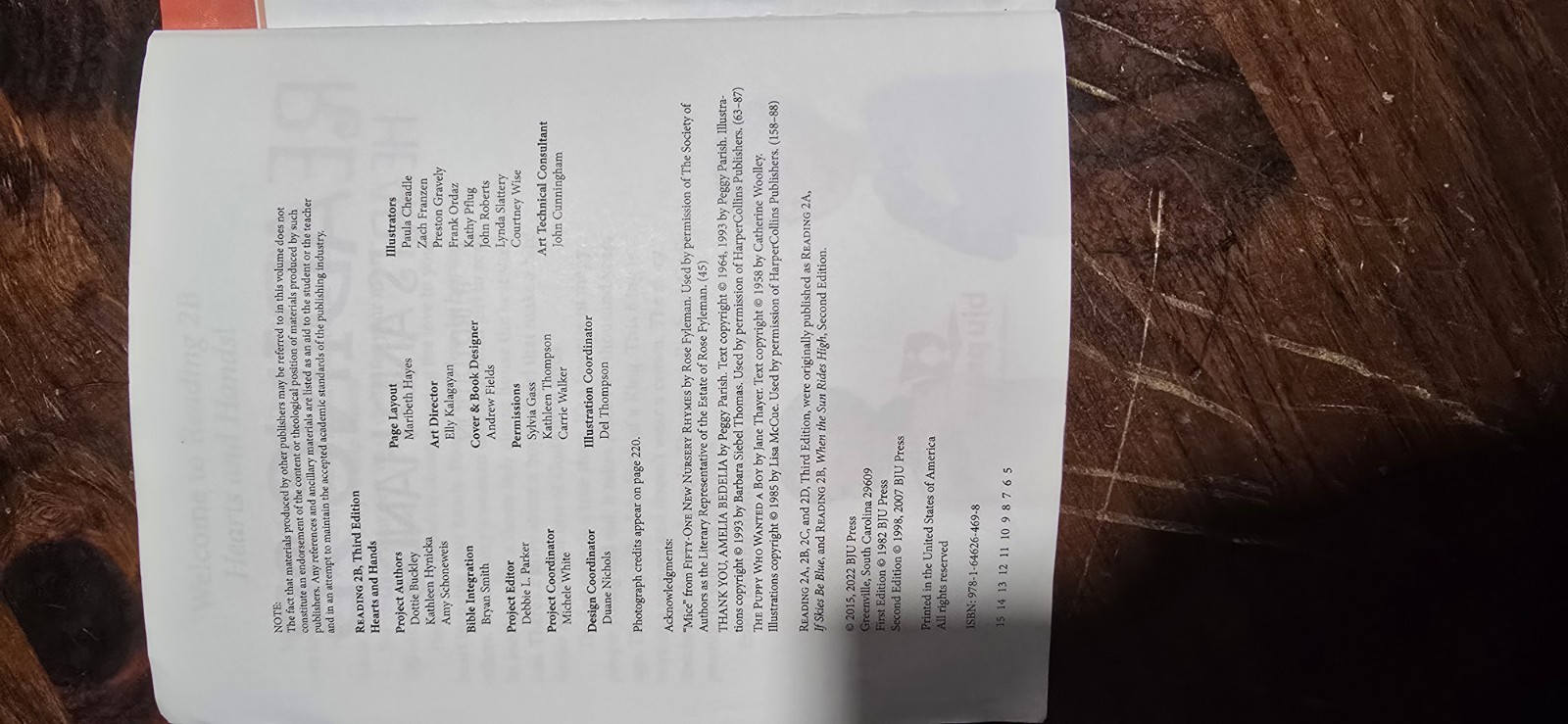 BJU Press Reading Third Edition Books 2A 2B 2C 2D