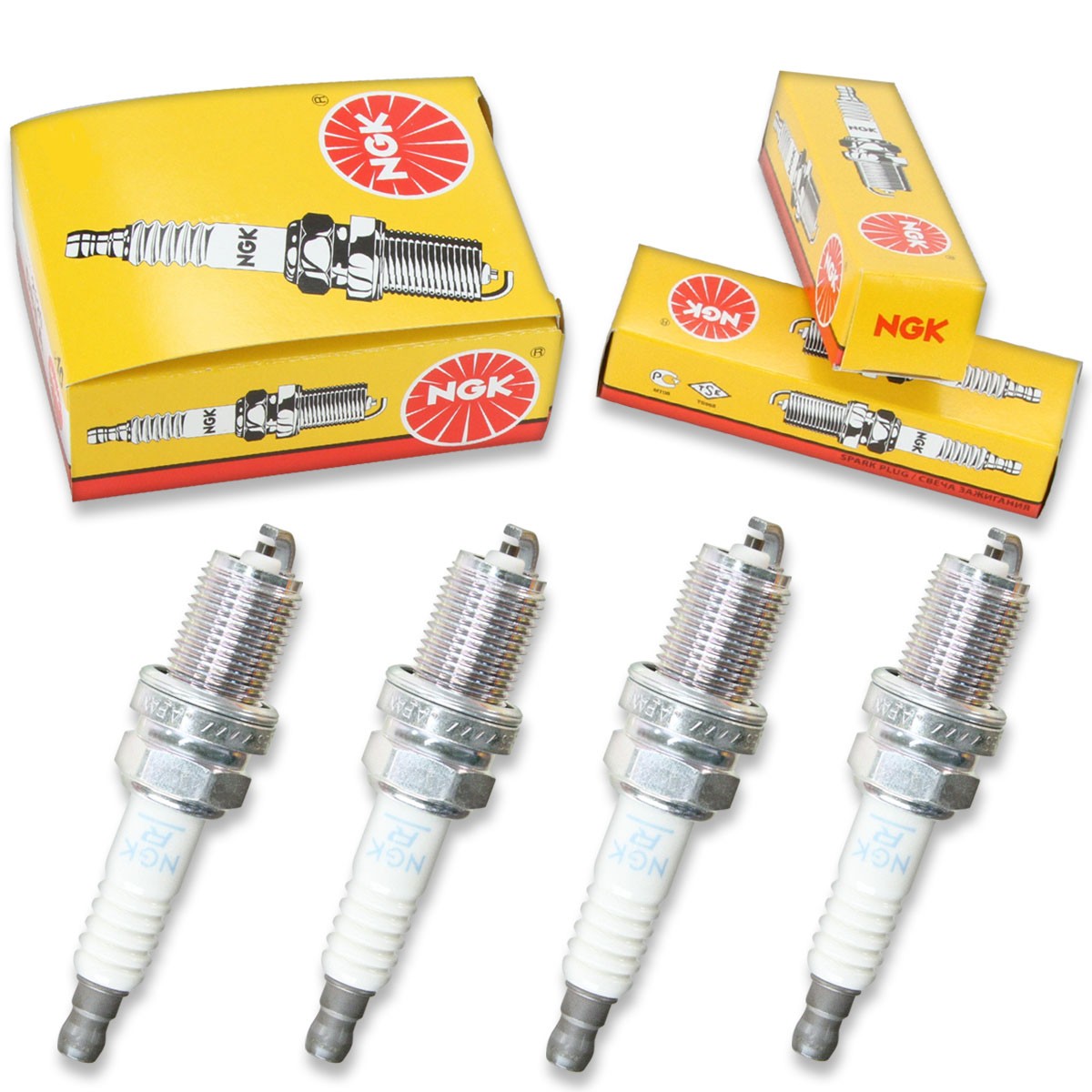 4pcs 02-03 Polaris UTILITY TASK FORCE EH50 NGK Standard Spark Plugs 500 Kit ay