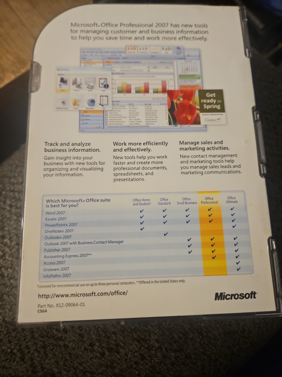 Microsoft Office Professional 2007 Upgrade - Retail Version, Complete w/ Key